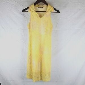Vintage 60s 70s Outlook Collection‎ Yellow Lace Dress